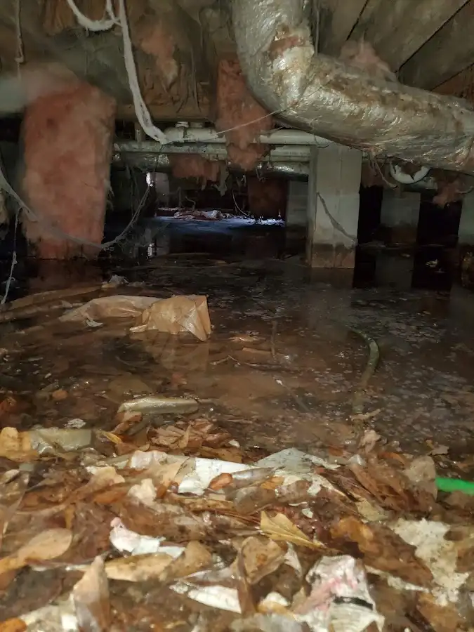Crawl space flood assessment for Commercial Water Damage Restoration in Country Walk